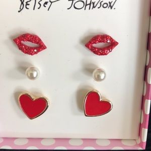 Betsey Johnson glam earrings
